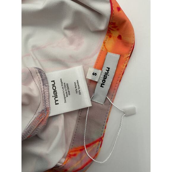 Miaou 'Micro' Grey Nylon Mini Skirt Size S - Picture 3 of 3